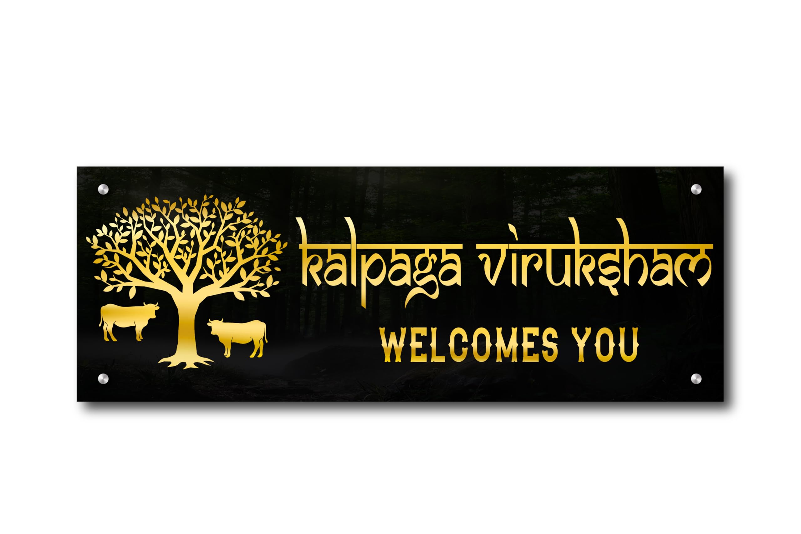 Welcomewallz Welcome Name Plate For Home Entrance | Personalized